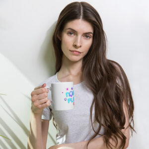 NMP White glossy mug
